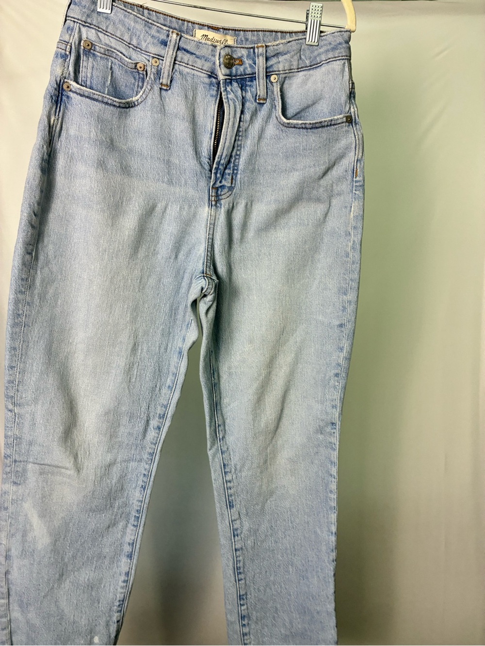 Madewell the curvy perfect vintage jeans women’s size 27 high rise light wash